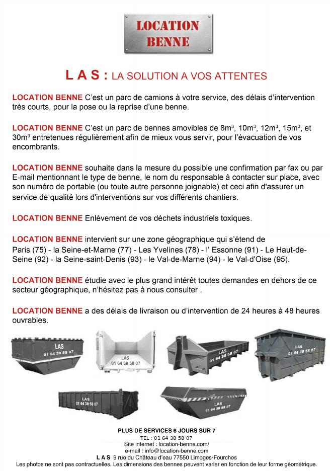 Catalogue Location Benne — présentation