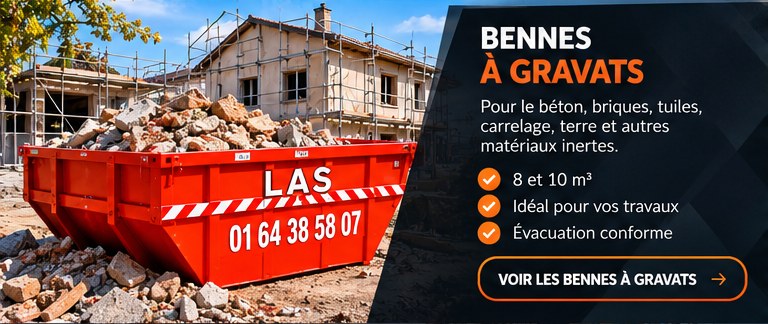 Benne à gravats